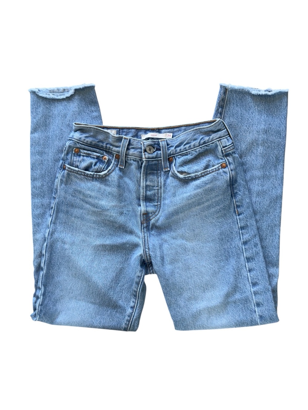 Levi's Light Blue Ankle Crop Jeans